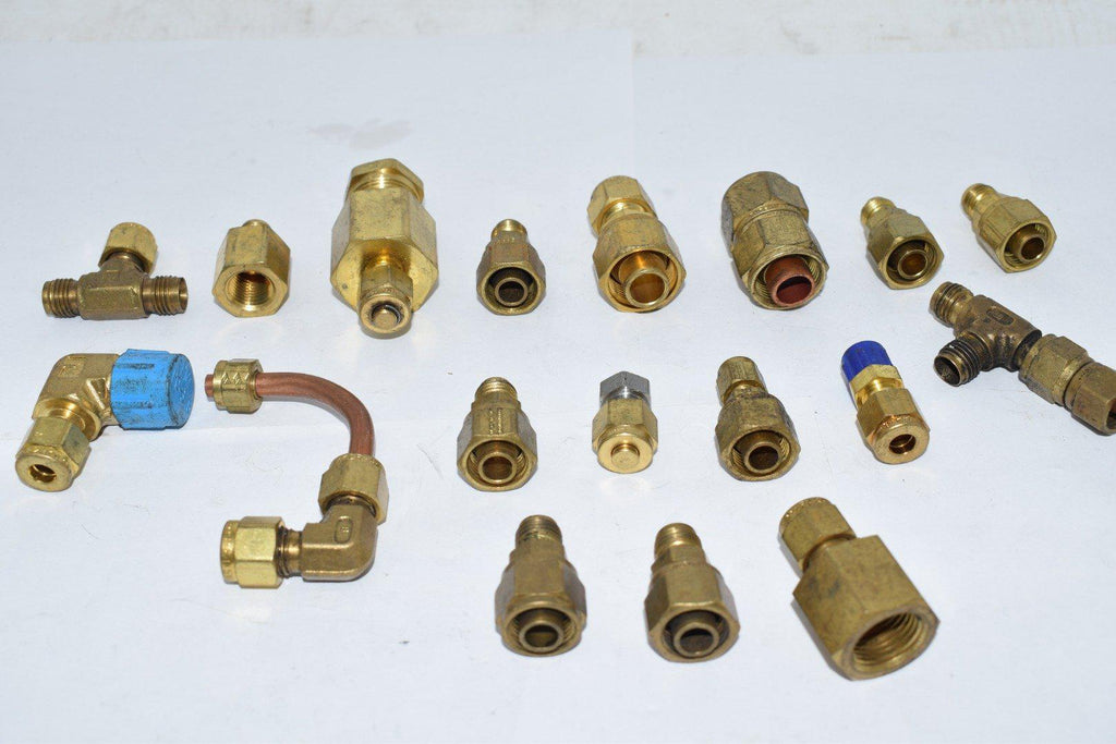 Mixed Lot of 18 NEW & Used Parker Instrument Fittings