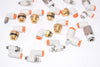Mixed Lot of 18 SMC Pneumatic Elbow Fittings Push to Connect Mixed Sizes