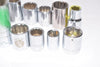 Mixed Lot of 20 Sockets Metric & SAE, Mixed Sizes, Crescent, Husky Etc.