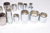 Mixed Lot of 20 Sockets Metric & SAE Mixed Sizes, Stanley, Crescent Etc