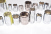 Mixed Lot of 20 Sockets Metric & SAE Mixed Sizes, Stanley, Crescent Etc