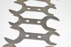 Mixed Lot of 5 Double End Machinist Wrenches, Machine Wrenches, Mixed Sizes