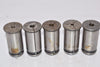 Mixed Lot of 5 LYNDEX NIKKEN Straight Collets Milling Chuck Mixed Sizes Machinist Tooling