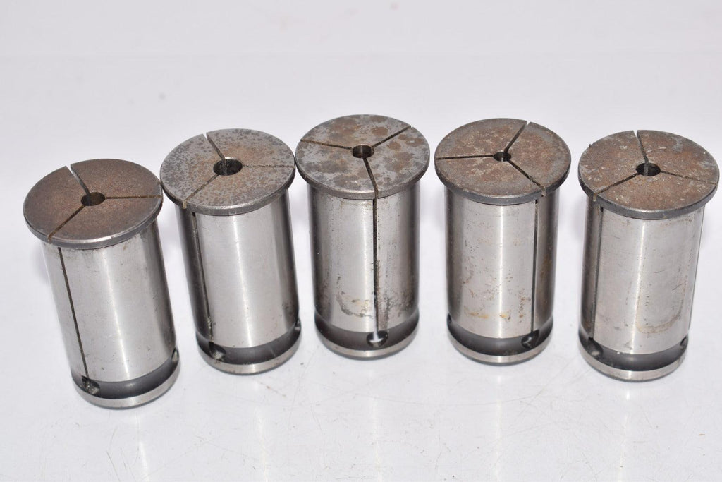 Mixed Lot of 5 LYNDEX NIKKEN Straight Collets Mixed Sizes, Machinist Tooling