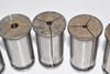 Mixed Lot of 5 LYNDEX NIKKEN Straight Collets Mixed Sizes, Machinist Tooling