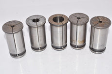 Mixed Lot of 5 LYNDEX NIKKEN Straight Collets Mixed Sizes, Machinist Tools