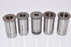 Mixed Lot of 5 Machinist Collets Milling Chuck Collets, Machinist Tooling CNC