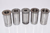 Mixed Lot of 5 Machinist Collets Milling Chuck Collets, Machinist Tooling CNC