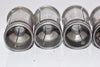 Mixed Lot of 5 Straight Collets Milling Chuck Collet Sleeves, Machinist Tooling