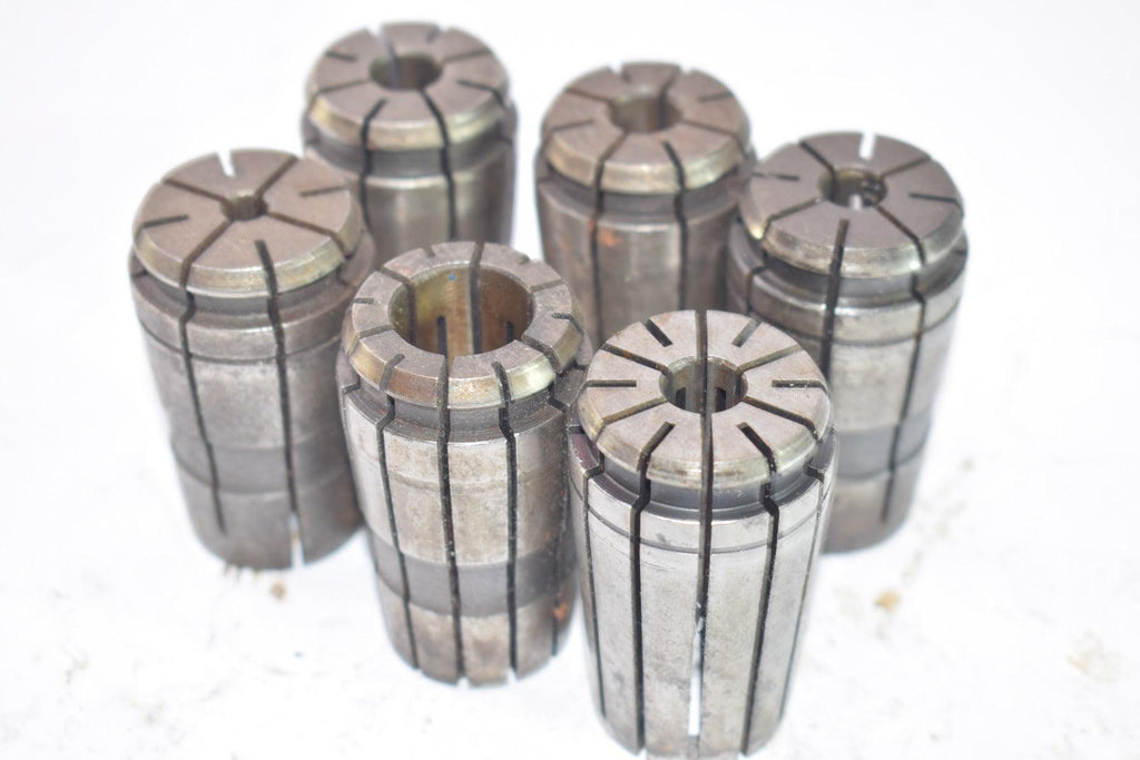 Mixed Lot of 6 TG 100 Spring Collets High Precision, Machinist Tooling, CNC Mixed Sizes