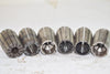Mixed Lot of 6 TG 100 Spring Collets High Precision, Machinist Tooling, CNC Tooling