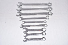 Mixed Lot of 9 Husky Combination Wrenches, Mixed Sizes Metric & Standard