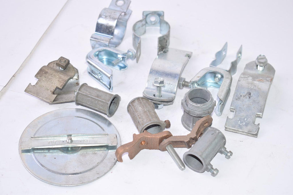 Mixed Lot of HALEX EMT Clamps, Conduit Clamps, Mixed Sizes