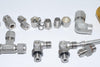 Mixed Lot of NEW & Used Parker & Others Fittings, Tee 90 deg. Threaded Compression