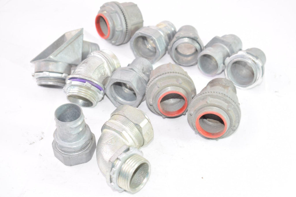 Mixed Lot of Pipe Adapters, Elbows, Connectors, Mixed Sizes