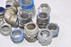 Mixed Lot of Threaded Conduit Connector Fittings, Mixed Sizes