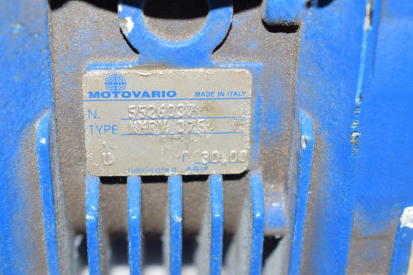 motovario gear reducer Motovario 5526037 NMRV 075 Gear Reducer – VB Industrial Supply