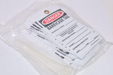 National Marker, Danger, Barricade Tag, Part: RPT172