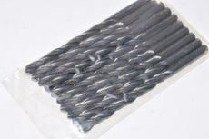 NEW 10 Piece Set of Size 7/32'' High Speed Steel Straight Shank Twist Head Drill Bits, 3-7/8'' OAL