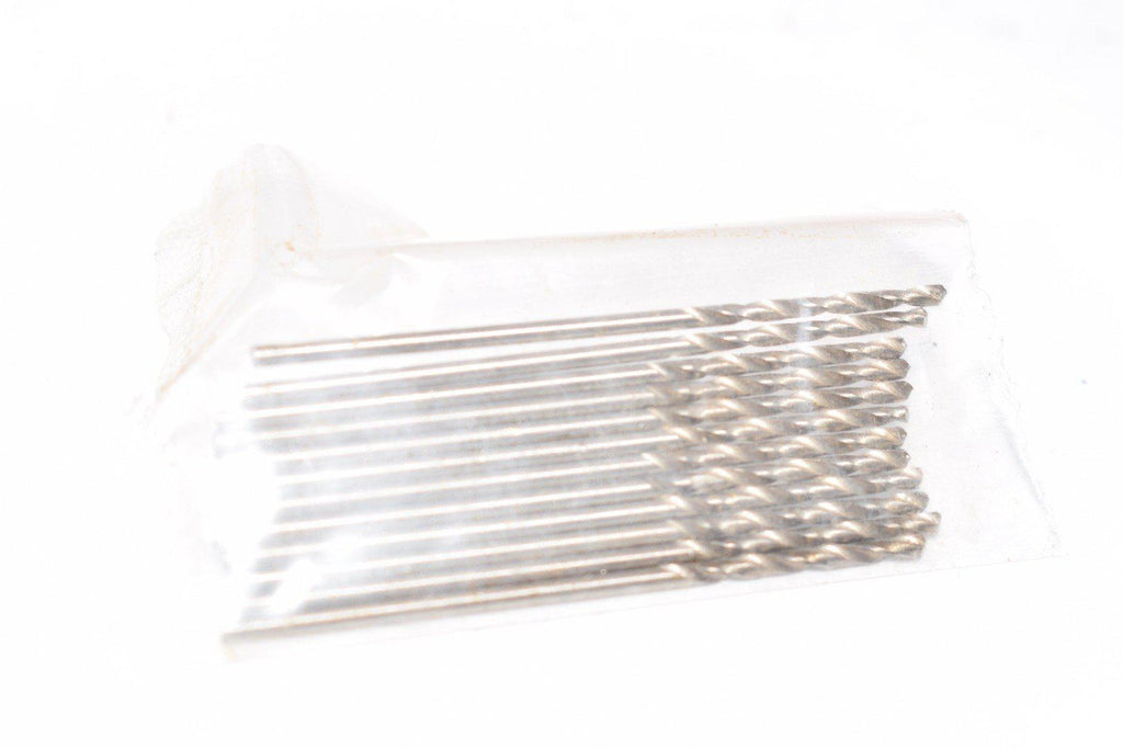 NEW 12 Piece Set of Size #55 Straight Shank Twist Head Drill Bits - Bright Finish