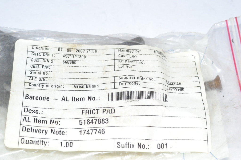 NEW Alfa Laval 518478-83 Friction Pad