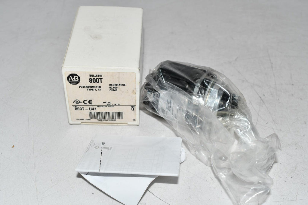 NEW Allen Bradley 800T-U41 Potentiometer 50K OHM 800T