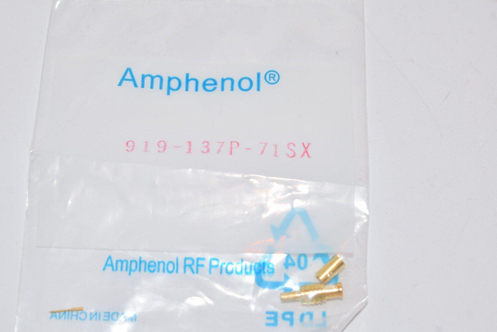 NEW Amphenol 919-137P-71SX MCX Connector Plug, Male Pin 75 Ohm