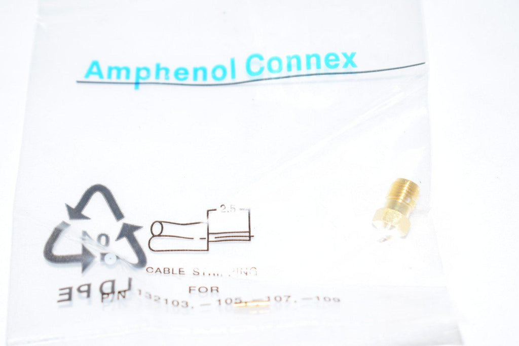 NEW Amphenol RF 132103 SMA Connector Jack, Female Socket 50Ohm Free Hanging (In-Line) Solder