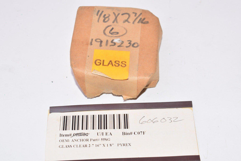 NEW Anchor, Part: 55SG, Glass, Clear, 2-7/16'' x 1/8''