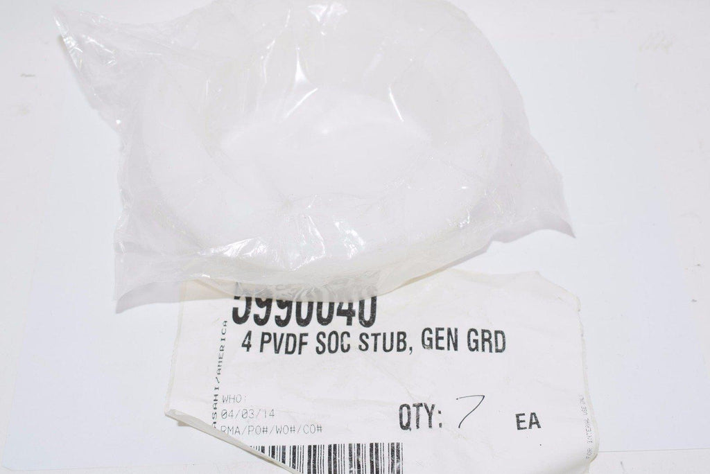 NEW ASAHI 5990-040 4'' PVDF 230PSI/PN16 Stub End Flange Adapter