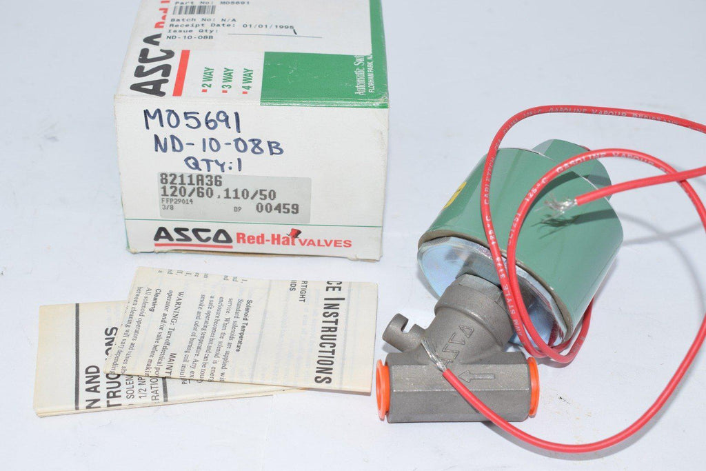NEW Asco 8211A36 Solenoid Valve 120/60 110/50 3/8''