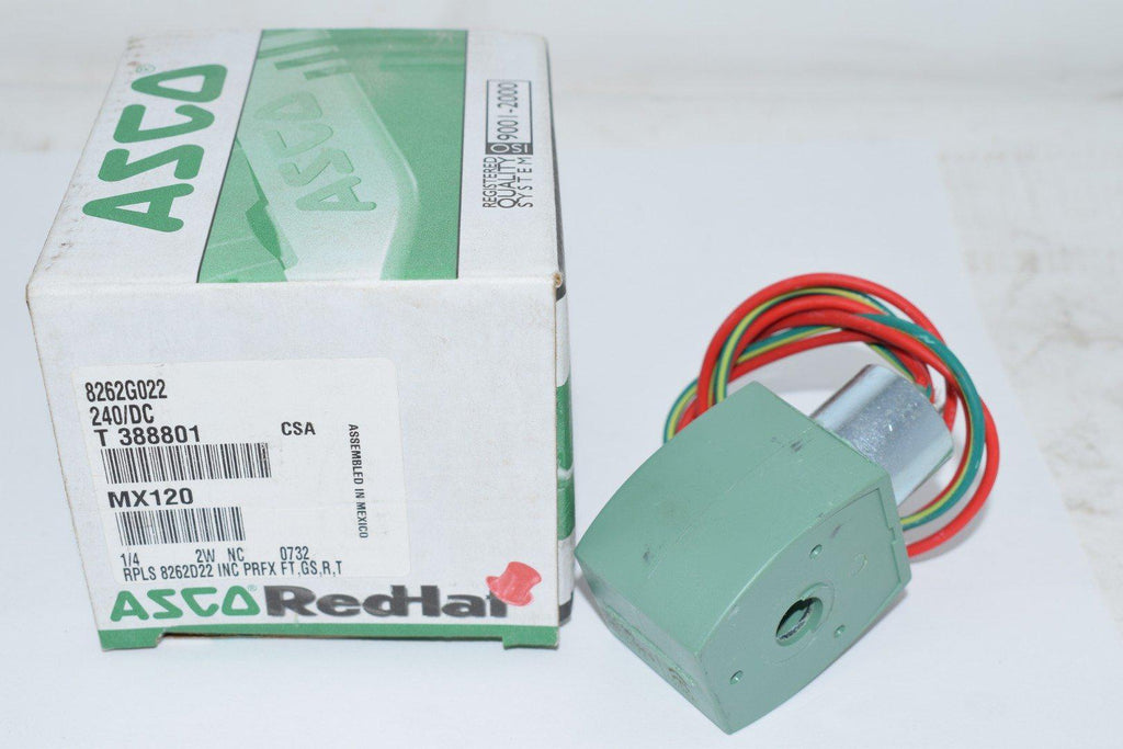 NEW ASCO 8262G022 240/DC 1/4 2W Solenoid Valve Coil