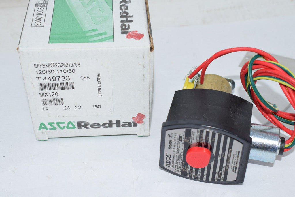 NEW ASCO Red Hat EFFBX8262G26210756 Solenoid Valve 120/60 1/2'' 2W NO