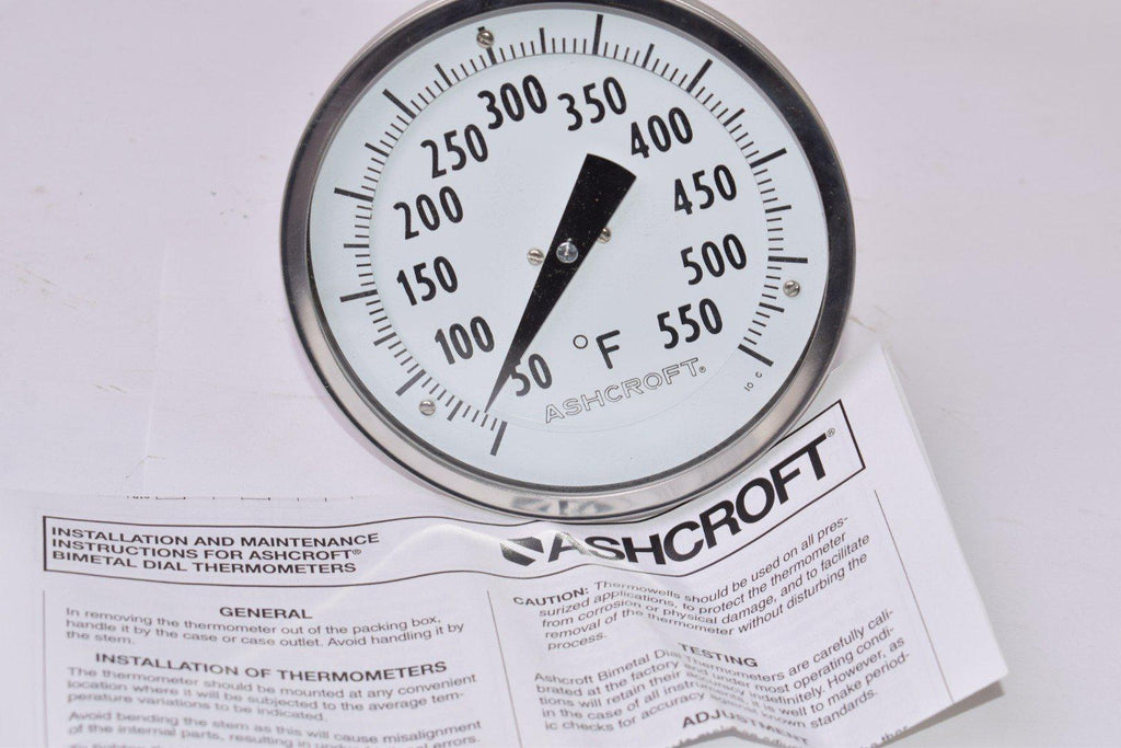 NEW Ashcroft, 0-50 Deg Pressure Gauge W/ Box & Manual