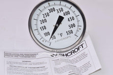 NEW Ashcroft, 0-50 Deg Pressure Gauge W/ Box & Manual