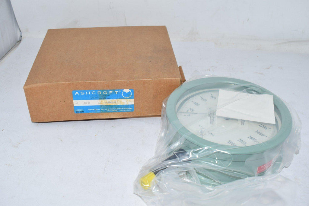 NEW Ashcroft 601082JS02L 0-3000 PSI Pressure Gauge