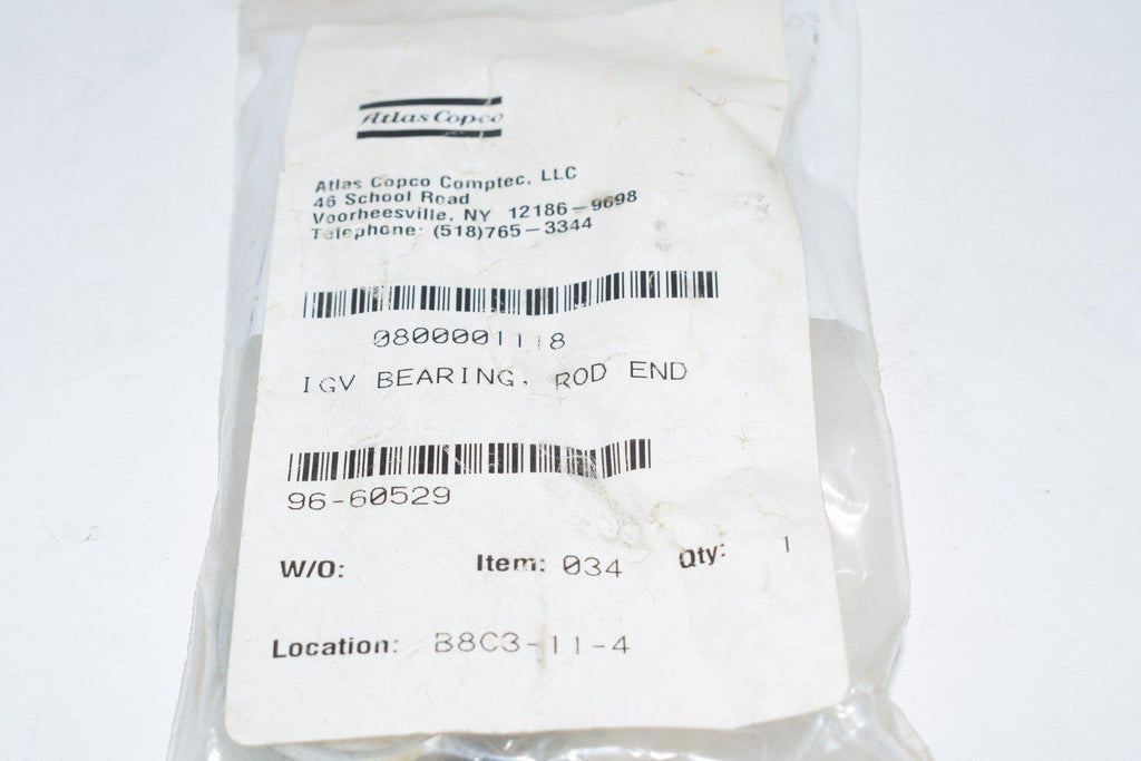 NEW Atlas Copco 0800-0011-18 IGV Bearing Rod End SealMaster ARE 10