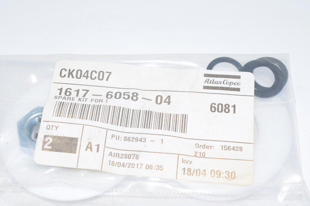 NEW ATLAS COPCO SPARE KIT FOR INLET VALVE PART 1617-6058-04