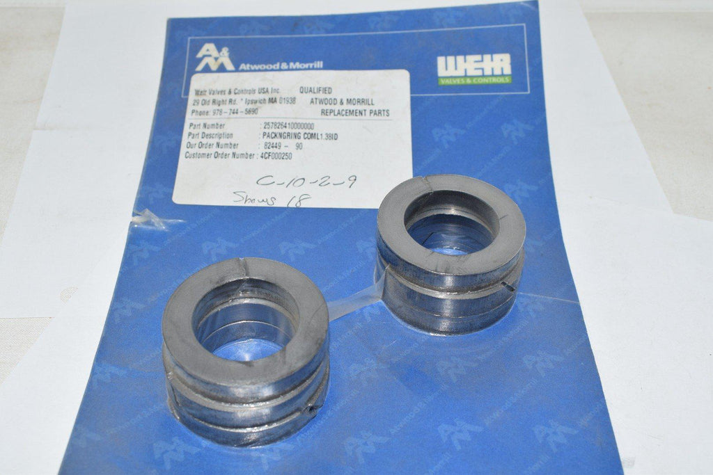 NEW ATWOOD & MORRILL Weir 2578264100000 1.38 ID Packing Ring
