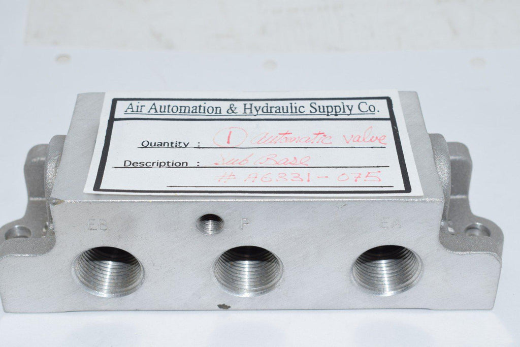 NEW Automatic Valve A6331-075 5 Pole PNEUMATIC Manifold 3/4INCH NPTF A06 SERIES