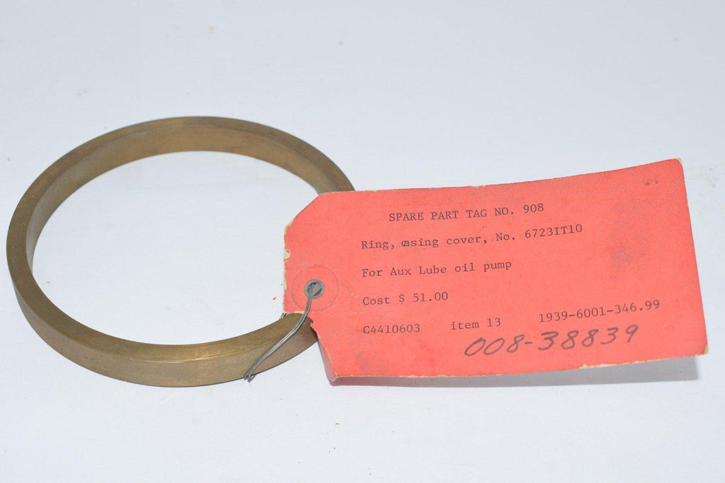 NEW Aux Lube Oil Pump 6723IT10 Ring, Casing Cover Seal