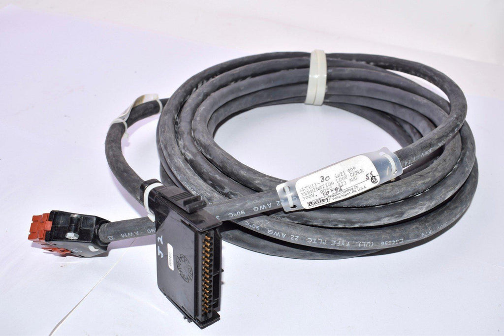 NEW, Bailey, NKTU11-30, infi 90, Termination Loop Cable, 300V, 90C, #22 AWG