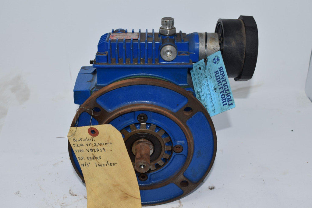 NEW BONFIGLIOLI RIDUTTORI VB1A19 VB2000000 B3 Gearbox Speed Reducer HP 02/93