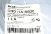 NEW BRAD CONNECTIVITY DND11A-M020, CABLE, 5P/5P, M/F,ST/ST, LENGTH: 2M