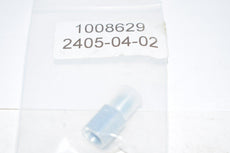 NEW Brennan 2405-04-02 Straight Adapter - 1/8 in Female Pipe Rigid x 1/4 in Male JIC 37� Flare, Steel