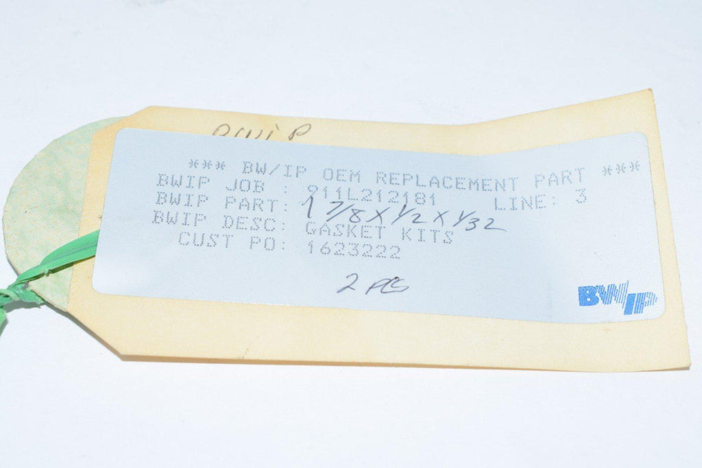 NEW BW/IP 1-7/8 x 1/2 x 1/32 Gasket Kit 911L212181