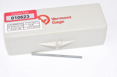 New Calibrated Vermont Gage 10623, .0985 Class X Go Plug Gage