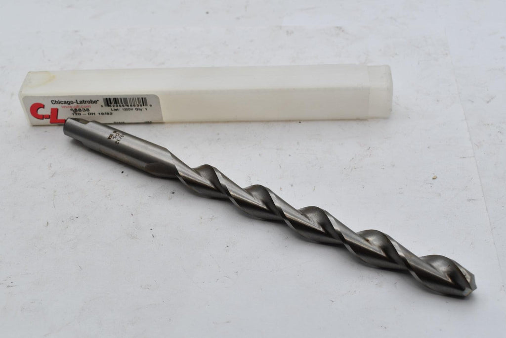 NEW Chicago Latrobe 68838 Taper Length Drill Bit Cutter 19/32'', HSS 120DH
