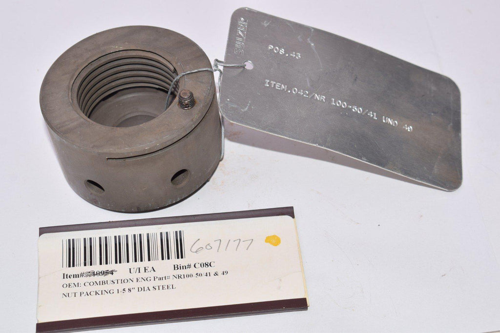NEW Combustion Engineering, Westinghouse, Sulzer, Part: NR100-50/41 & 49, Nut Packing, 1-5/8'' Dia