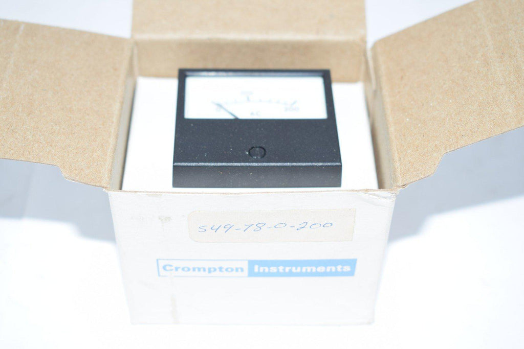 NEW Crompton 549-78 Panel Mount Ammeter 0-200 AC Amps